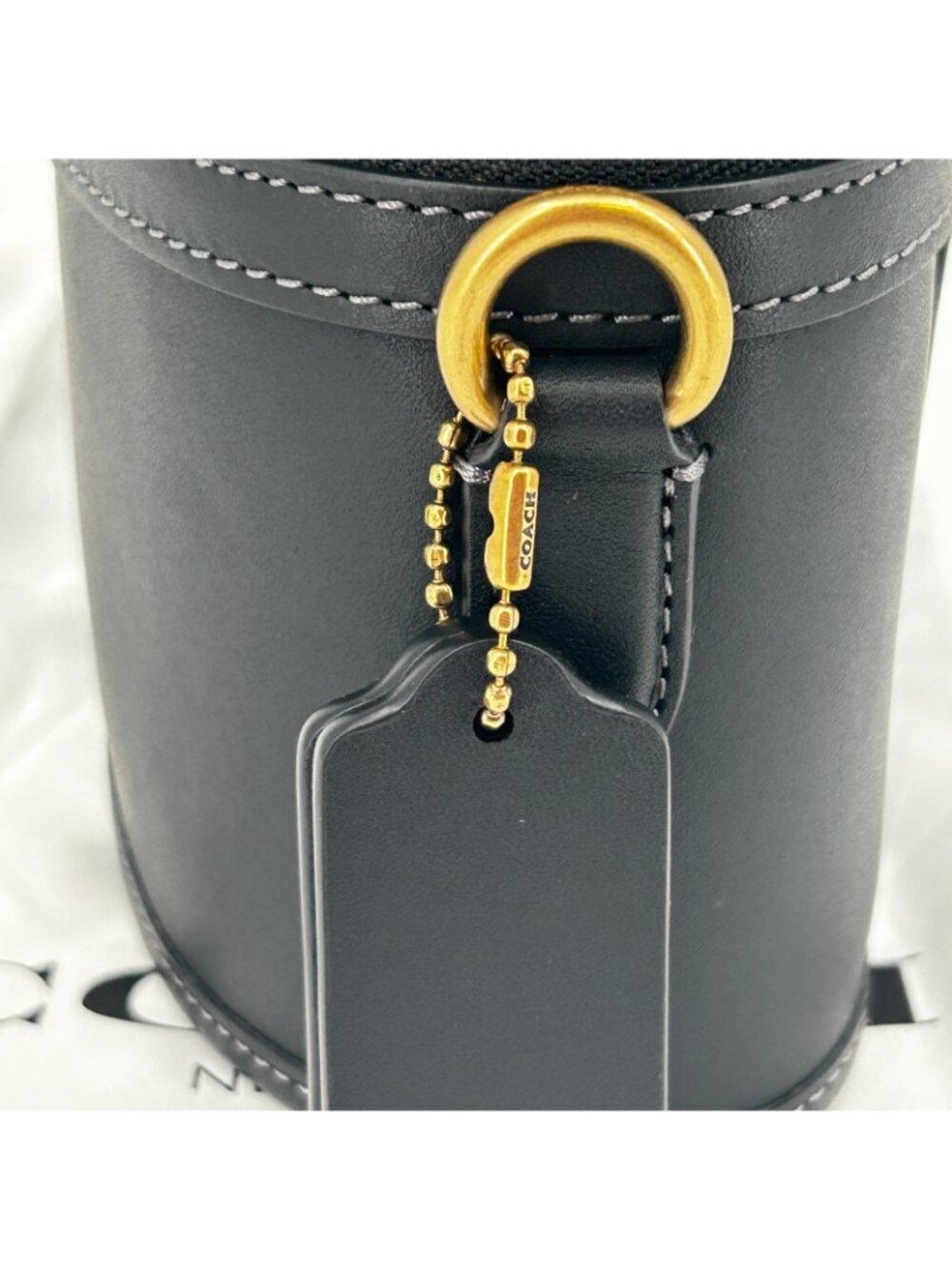 Coach The Trail Bag CBG93 Black Glovetanned Leather Crossbody Top Handle Zip - Picture 4 of 16